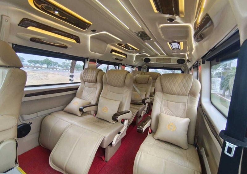 Inside Tempo Traveller