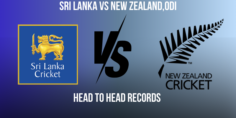 Sri Lanka vs New Zealand ODi head to head records