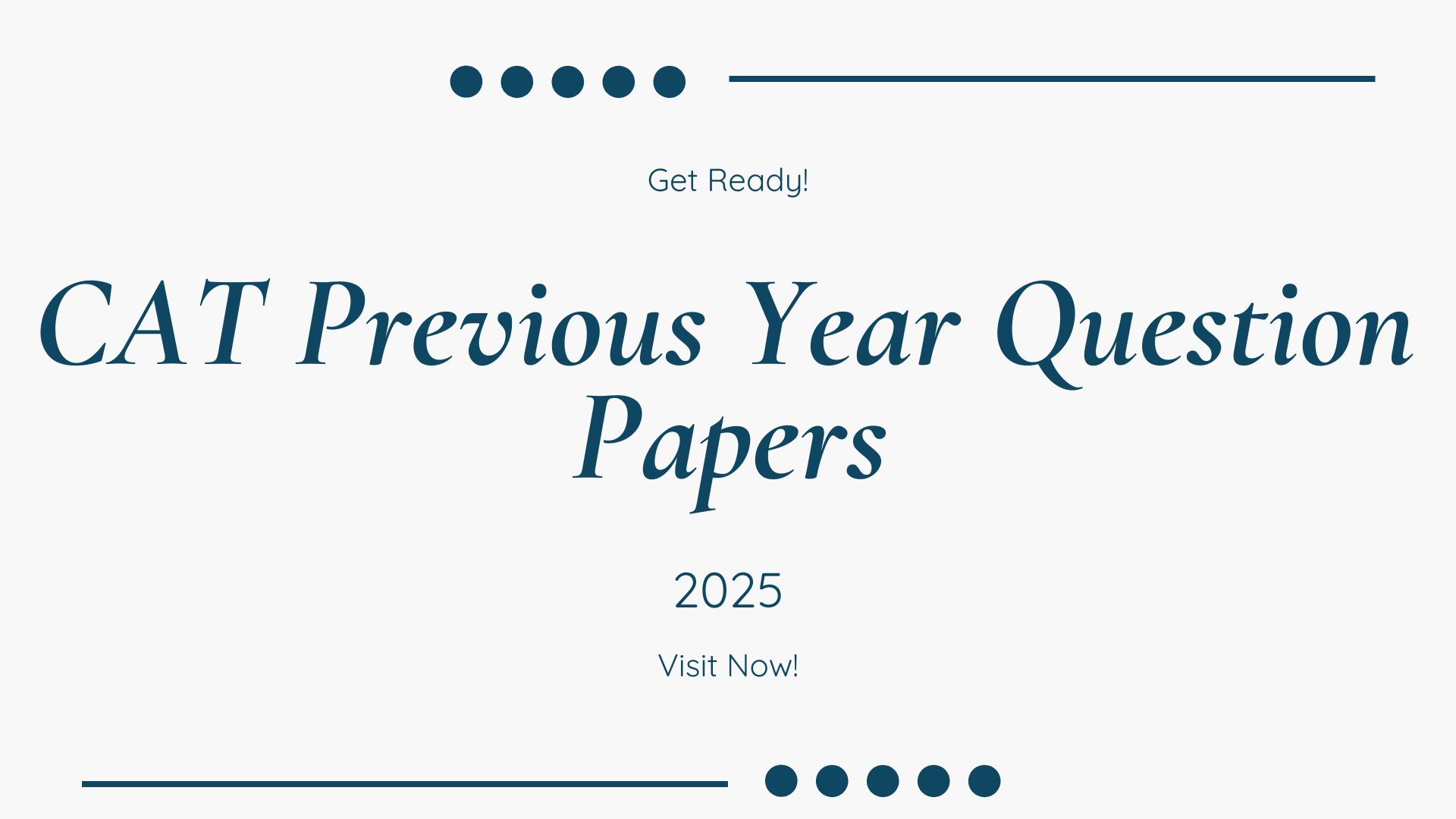 CAT previous year question papers