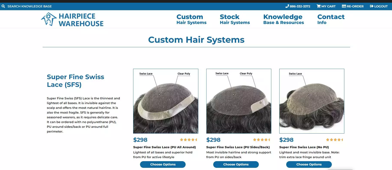 custom mens toupee