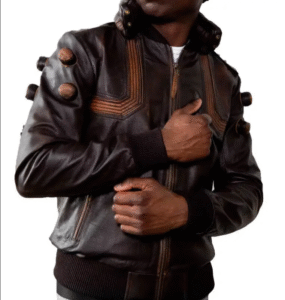 Distressed Leather Jacket