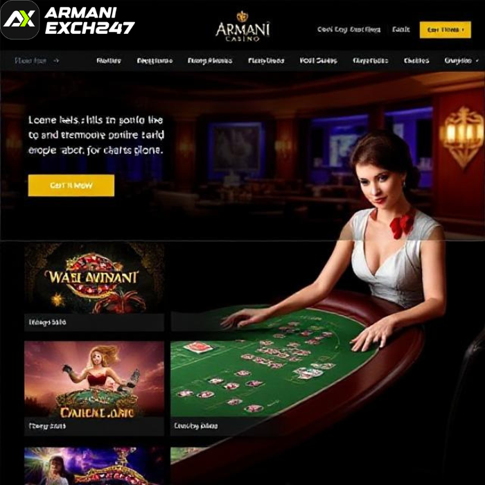 Live Casino Games on Armani Casino
