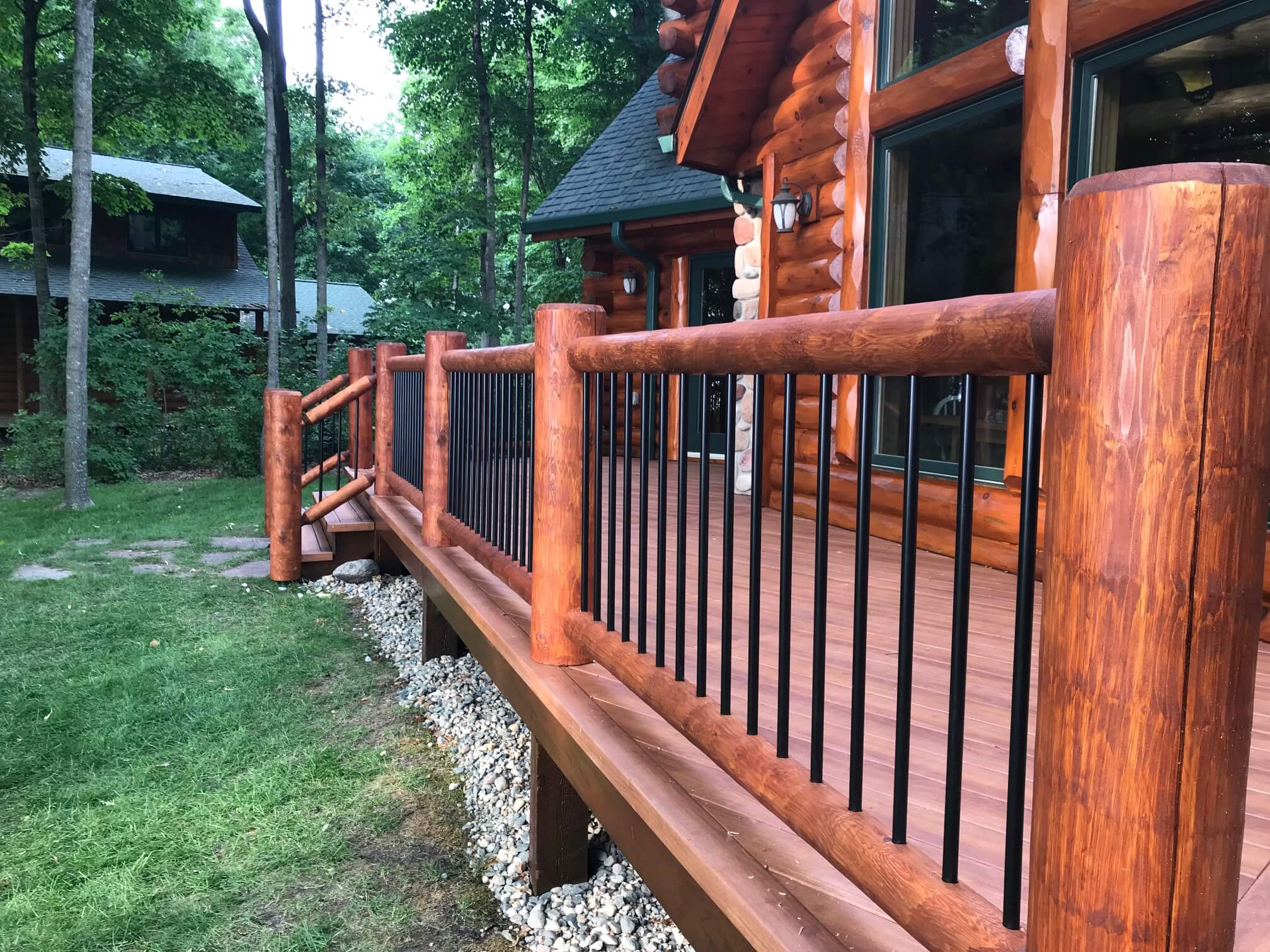 Log Railing