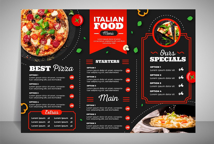 Custom Restaurant Menu Printing London