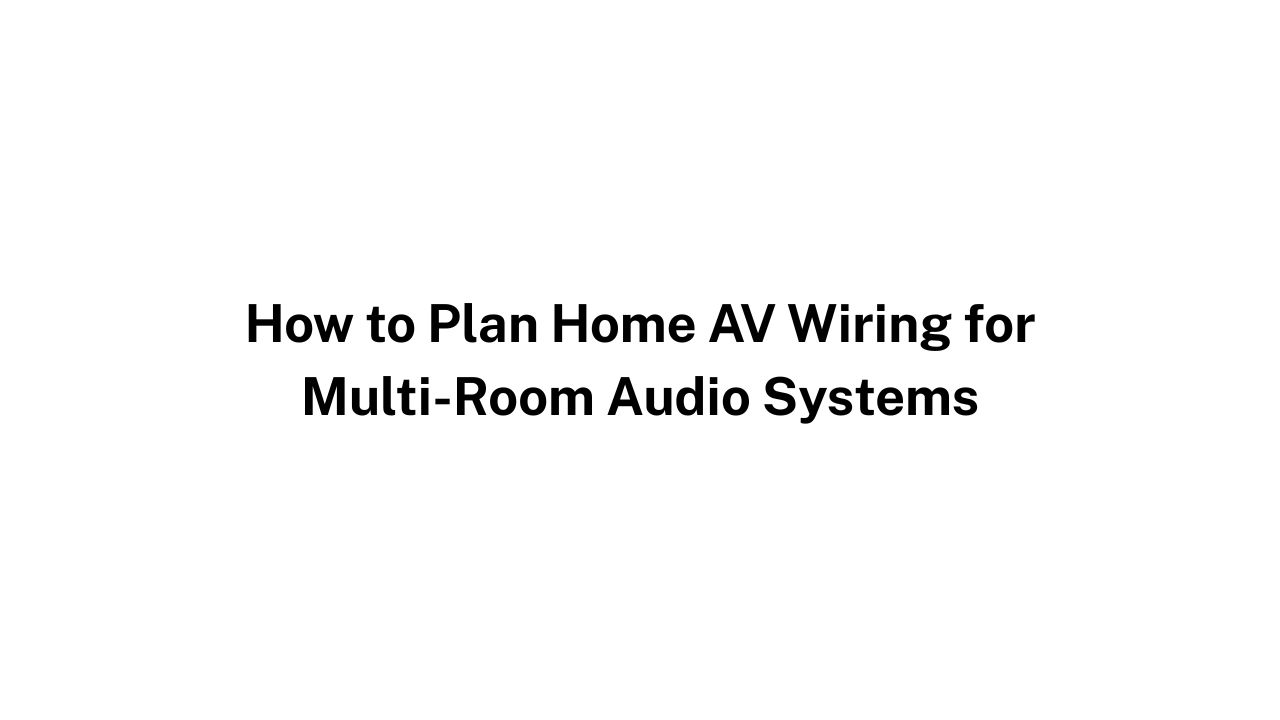 AV Wiring
