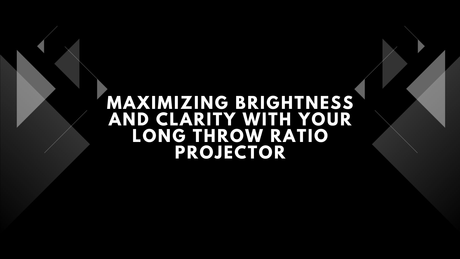 long throw ratio projector
