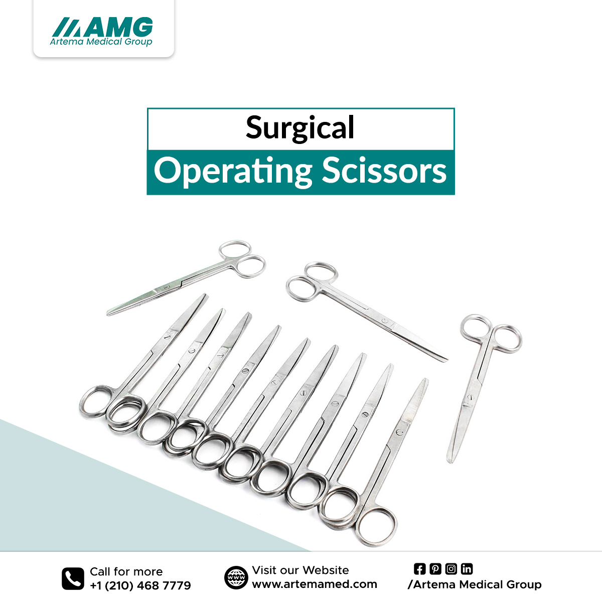 Surgical operating scissors