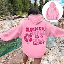 Bold Looks Start with a Pink Palm Puff Hoodie