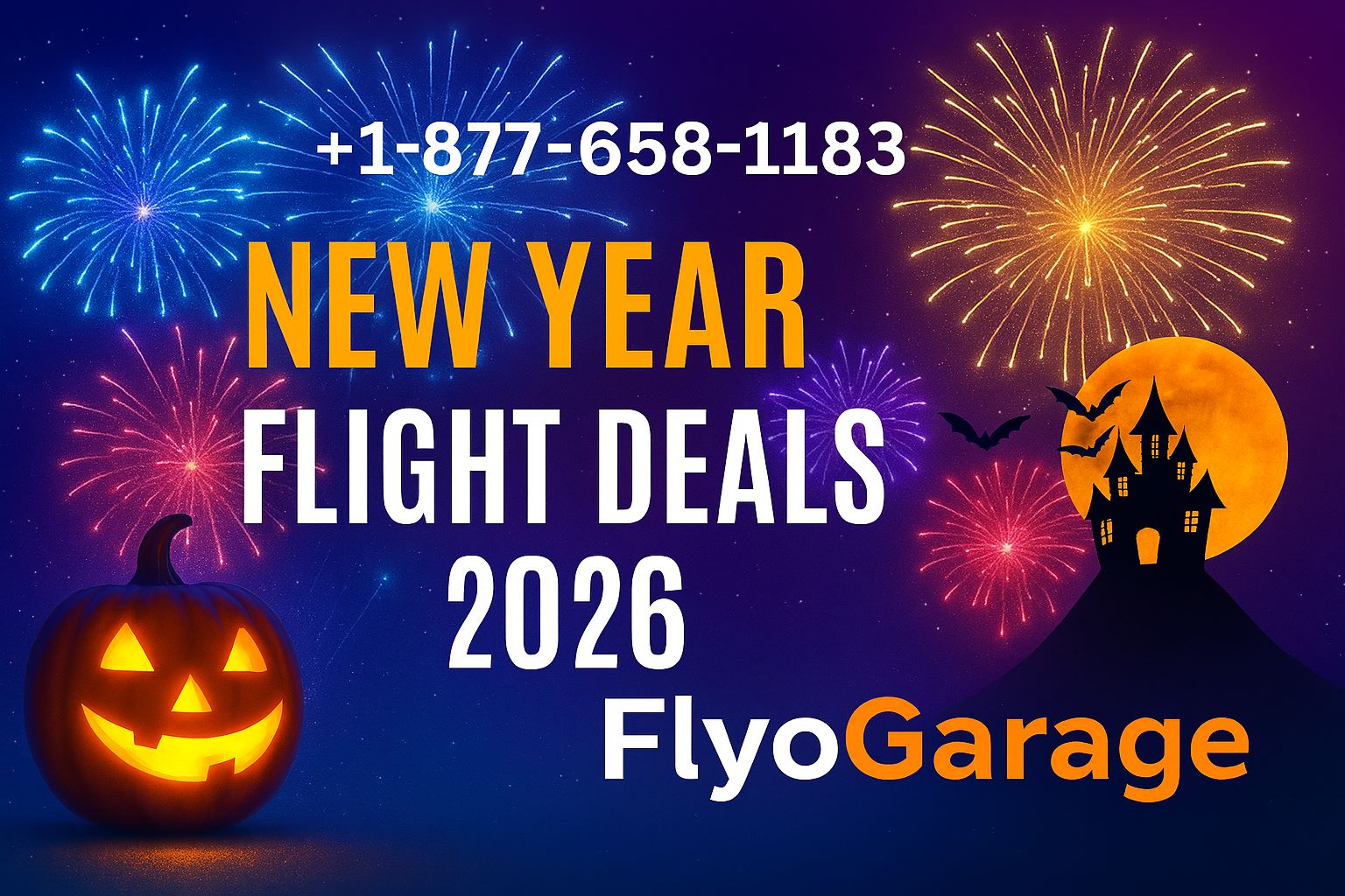 +1-877-658-1183 New Year Flight Deals FlyoGarage