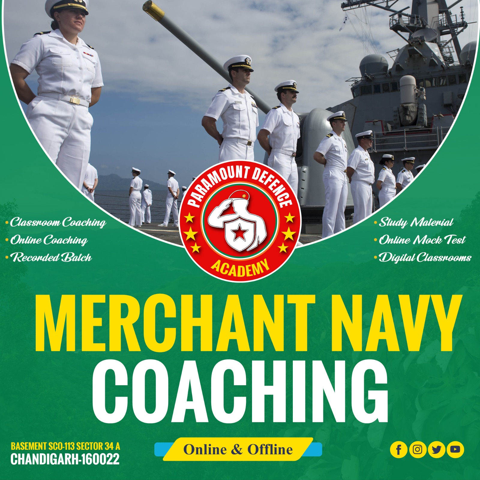 Best Merchant Navy Coaching in Chandigarh - Paramount Defence Academy Chandigarh