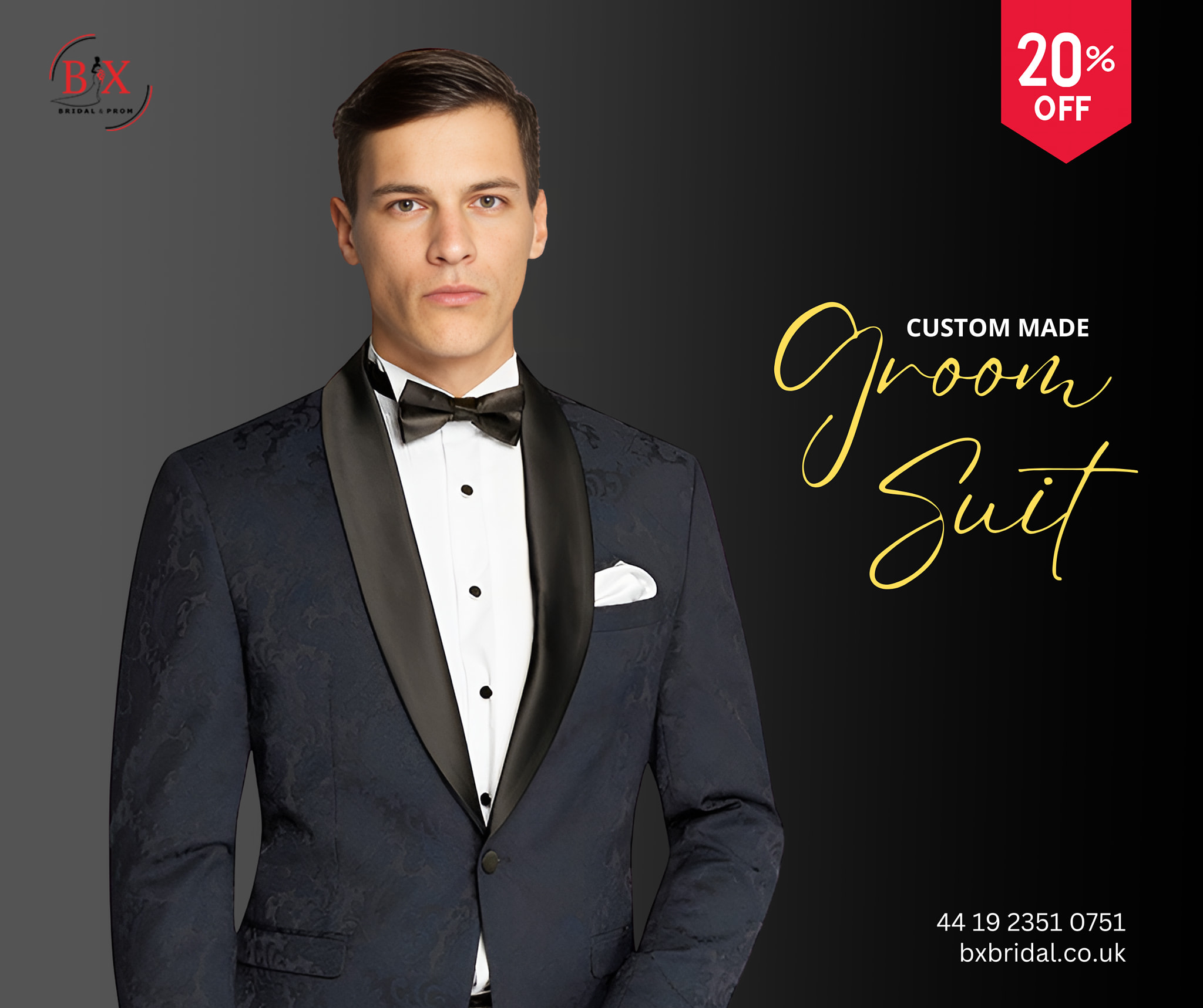 custome made groom suit