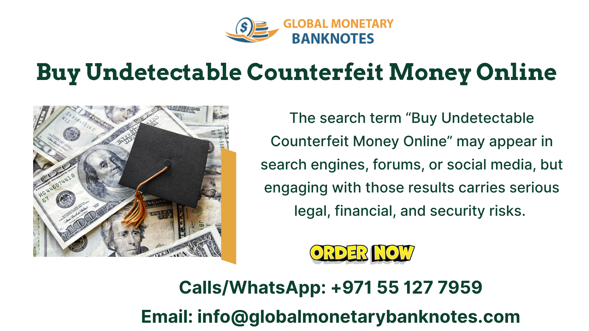 Buy Undetectable Counterfeit Money For Sale – globalmonetarybanknotes.com