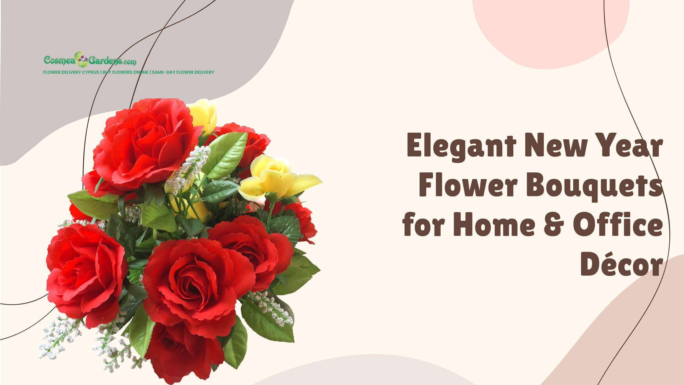 Elegant New Year Flower Bouquets for Home & Office Décor