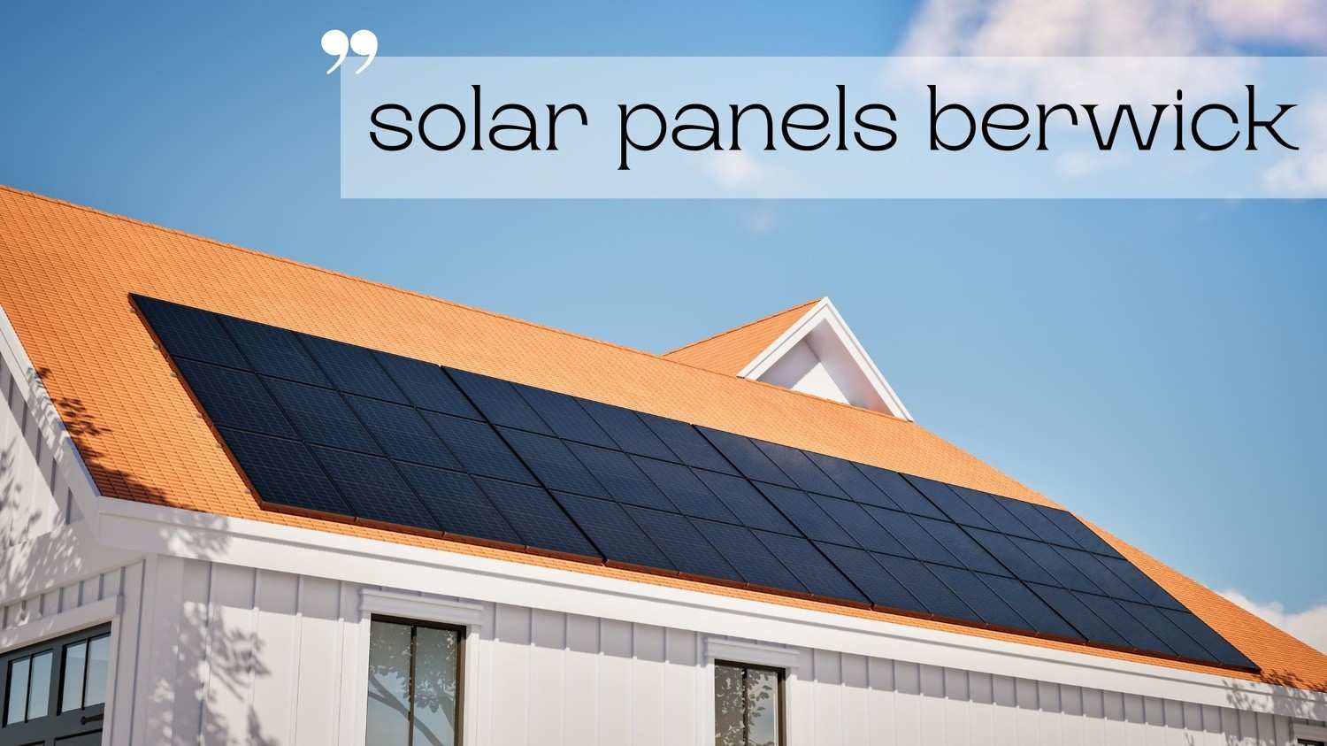 solar panels berwick