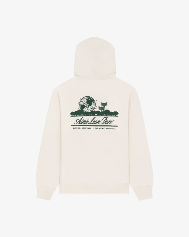 Aime Leon Dore Unisphere Hoodie Cream