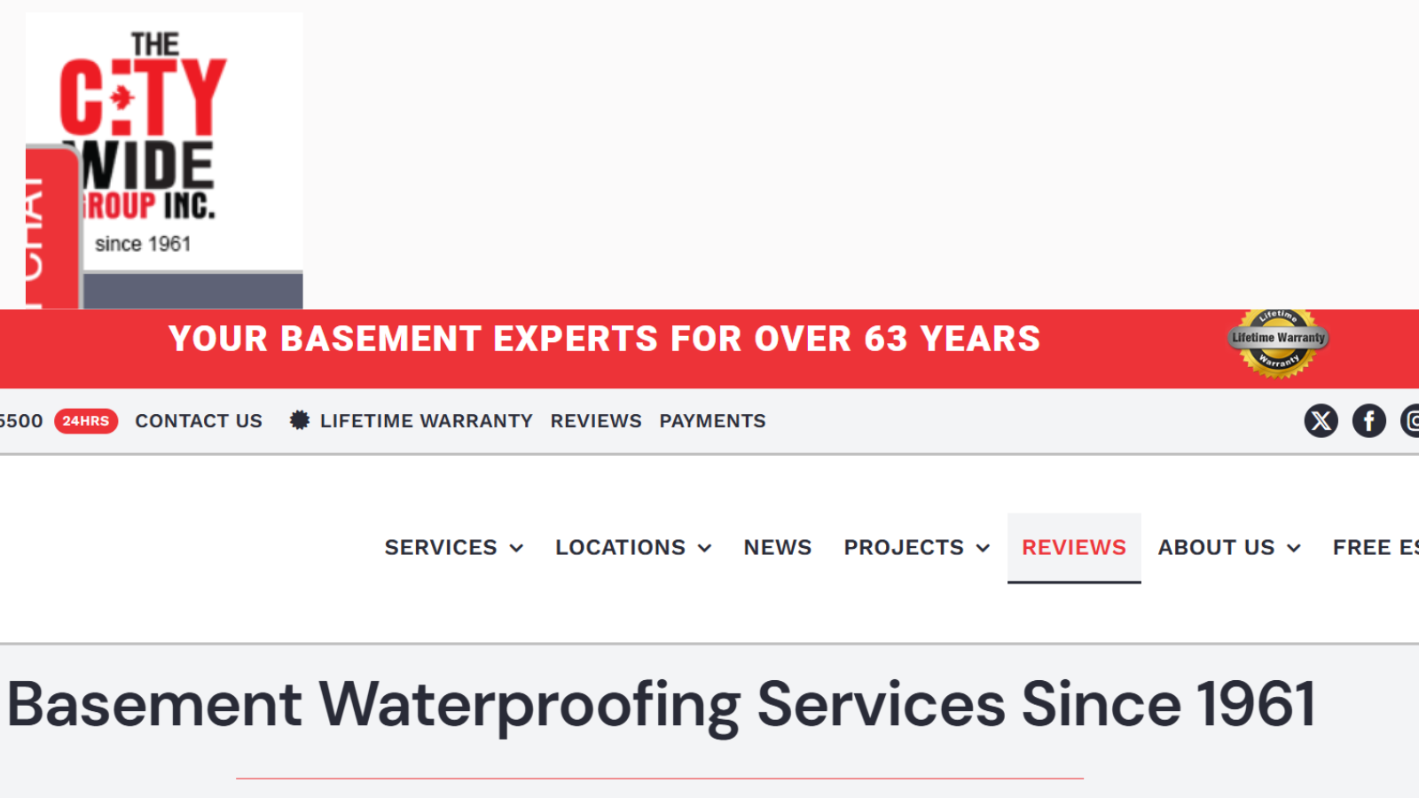 Basement Waterproofing Services
