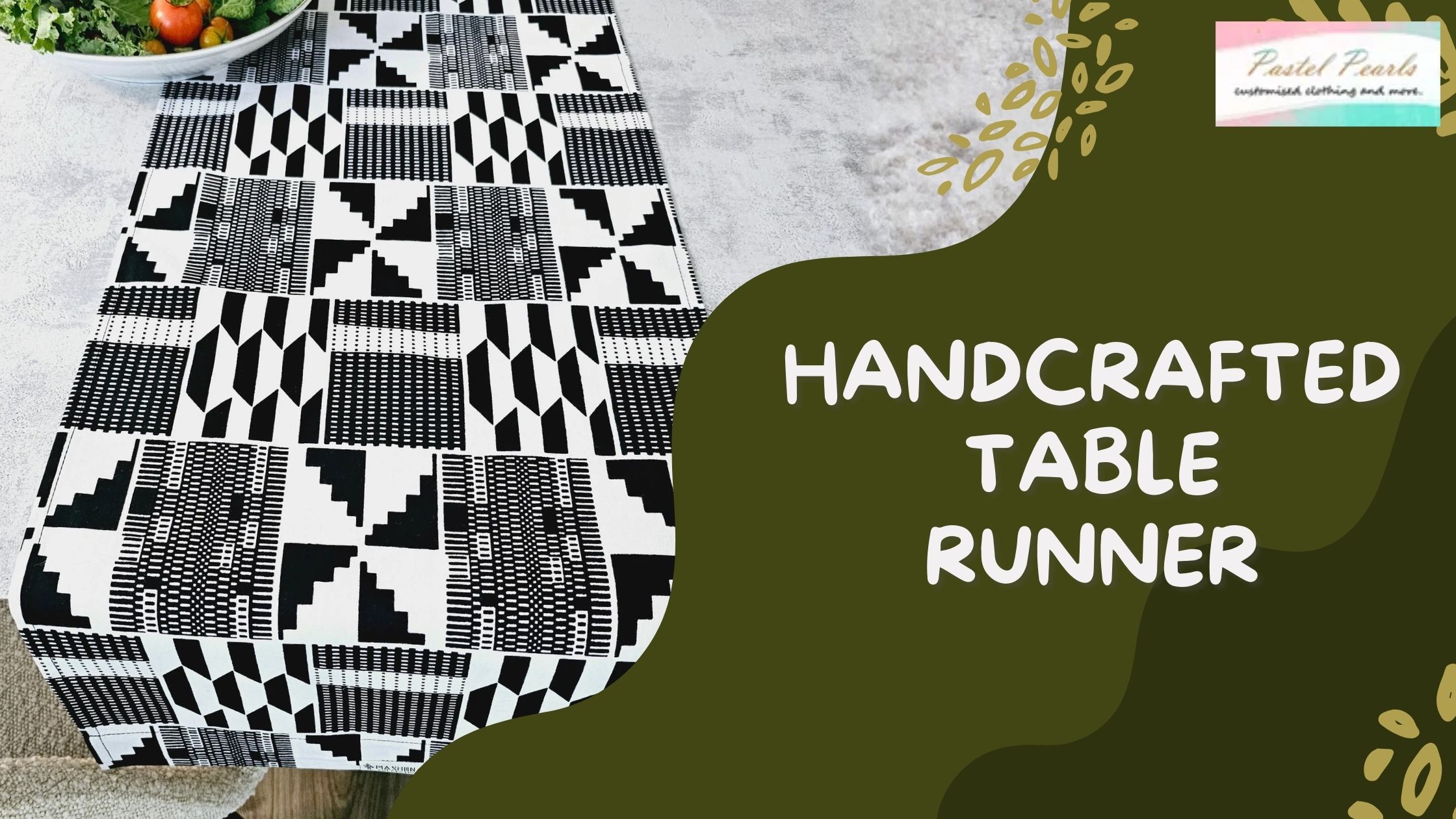 handcrafted table runner