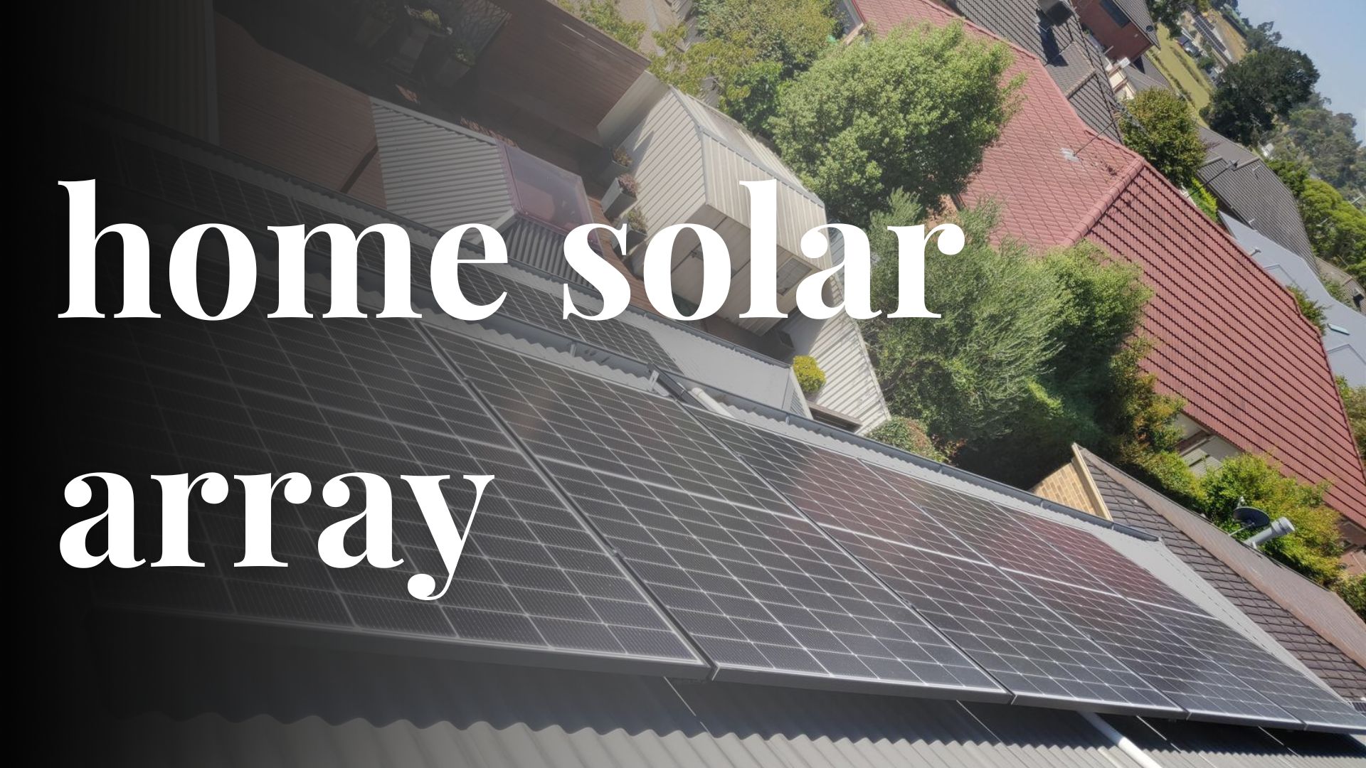 home solar array