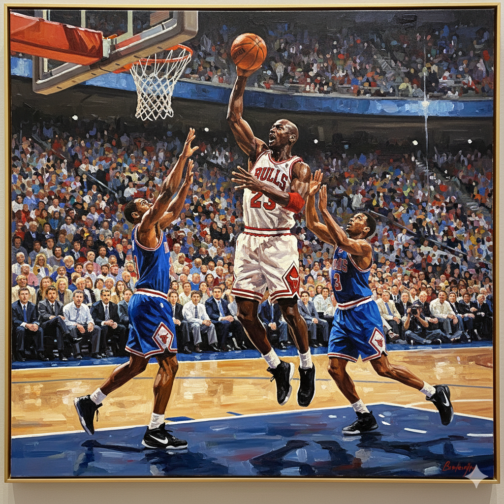 sports art paintings​