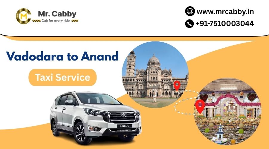 Vadodara to Anand Taxi Service