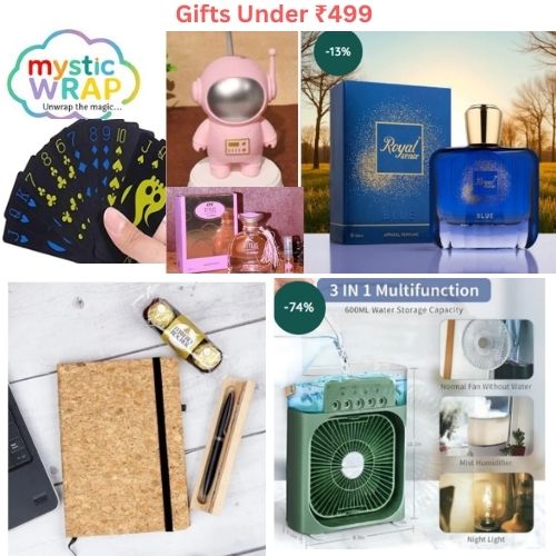 Gifts Under ₹499, affordable gifts online India, MysticWrap gifts, budget gift ideas, online gift store India