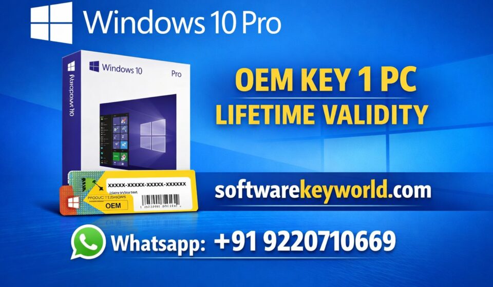 Windows 10 Pro OEM Key, Cheap Windows License India, Lifetime Windows Key, Buy Windows 10 Pro Online, Genuine Microsoft License, Windows 10 Pro OEM Key 1 PC Lifetime Validity,