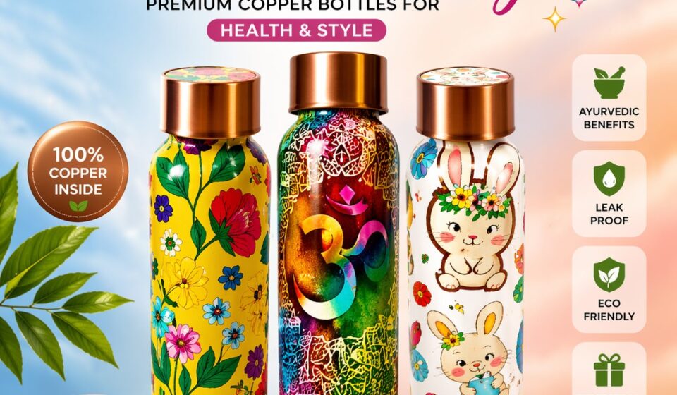 Premium Copper Bottles, Water Bottles, copper water bottles, elegant glassware, m, luxury gifting in India, Copper Bottles,Water Bottles, Copper water bottles, Ayurvedic drinkware, Health benefits of copper bottle, Eco-friendly water bottles, Copper bottle India