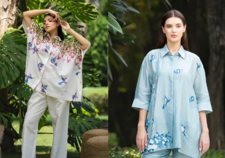Kashmiri Co-ord Sets, Co-ord Set, Blush Aviary Co-Ord Set, Skybound Poise Co-Ord Set, Ivory Flight Co-Ord Set, Buy Roohgul Co-ord Sets, Kashmiri Fashion,Luxuries of Kashmir, Kashmiri Embroidery clothing, kashmir clothing, kashmiri fashion trends, Kashmiri products