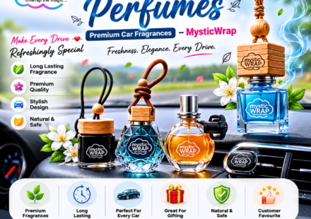 Car Perfumes, Premium Car Fragrances, MysticWrap, car air freshener, car hanging perfume, long-lasting car fragrance, luxury car freshener, car fragrance India, buy car perfume online