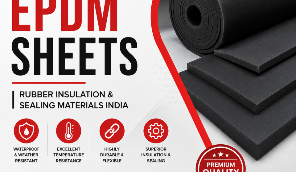 EPDM Sheets, EPDM rubber sheets, rubber insulation sheets, automotive sealing material, weather sealing rubber, industrial rubber sheets, EPDM manufacturer India