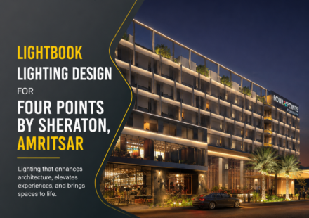Architectural Lighting Design, Hotel Facade Lighting, Four Points by Sheraton Amritsar, Hospitality Lighting, Lightbook India, Ambient Hotel Lighting, Lightbook
