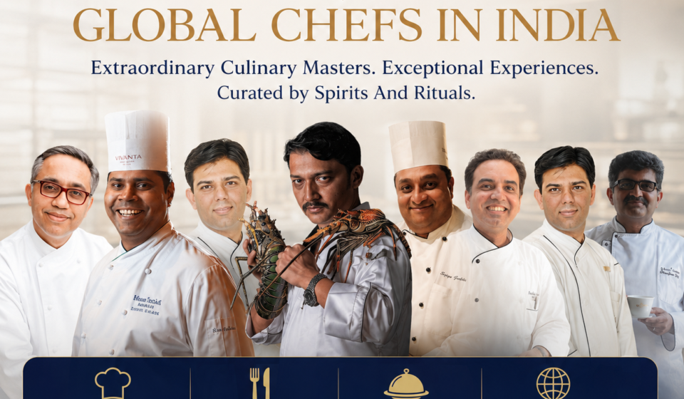 Spirited Chef, Global Chefs in India, Spirits And Rituals,Spirited Chef India,chef and spirits pairing India,culinary collaborations India,international chefs India events,food and whisky pairing India,gastronomy and spirits India