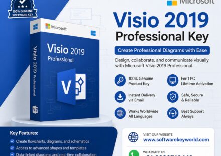 Visio 2019 Professional key, Visio lifetime license, Visio 1 PC activation, Microsoft Visio 2019 download, Visio product key, diagram software, Visio professional license